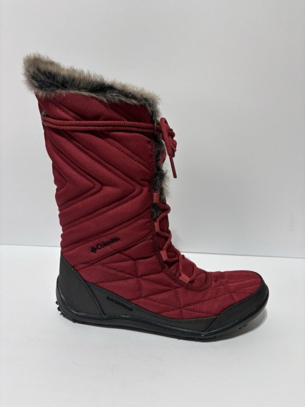 Columbia Women’s Minx Mid III Red Waterproof Winter Boots, Size 10 M